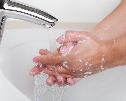 Handwashing as parasites prevention
